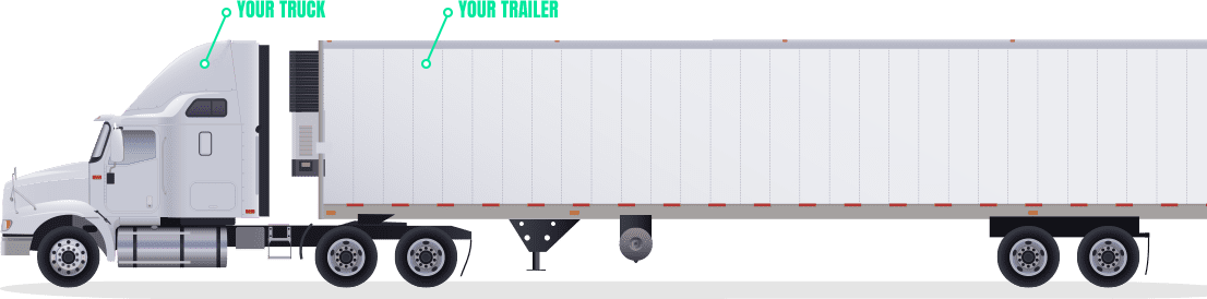 53-foot trailer white