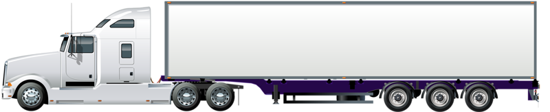 semi-trailer truck white